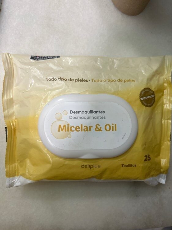 Toallitas desmaquillantes Micelar & Oil, Deliplus